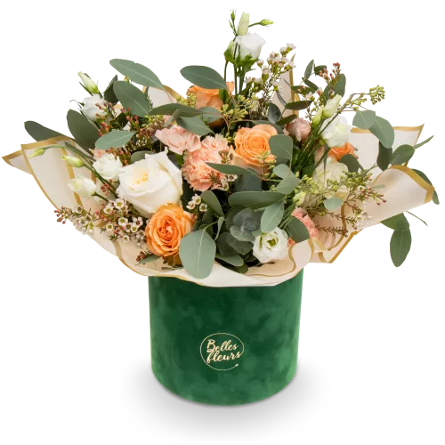 květinový box růží a karafiátů